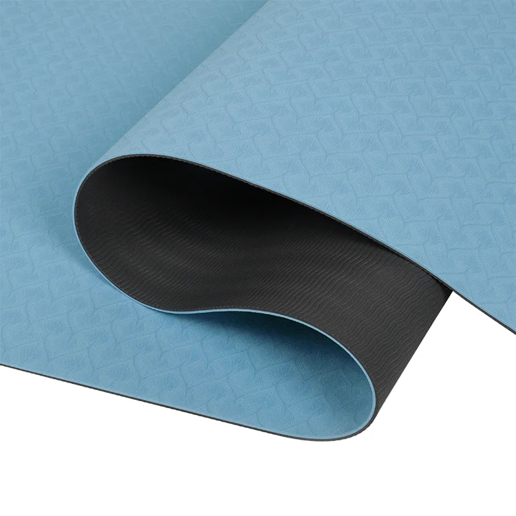 2021 Lulu lemon rubber yoga mat manufacturer customized color purple yellow tpe 6mm foam yoga mat with image