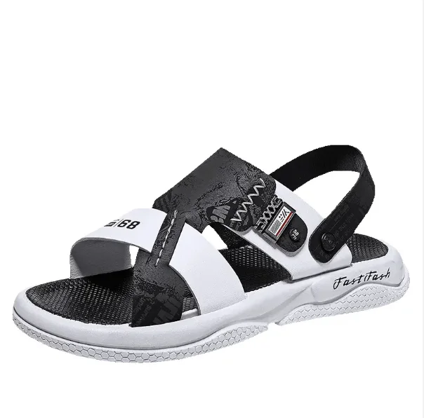 Summer Casual Sandals Beach Slippers with Lightweight Insole New Styles Driving Dual Purpose Outdoor PVC PU Winter House Shoes