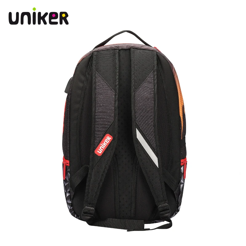 UNIKER Backpack with USB Charger adapter Backpack with ear phone adapter Backpack School Bags For Boys