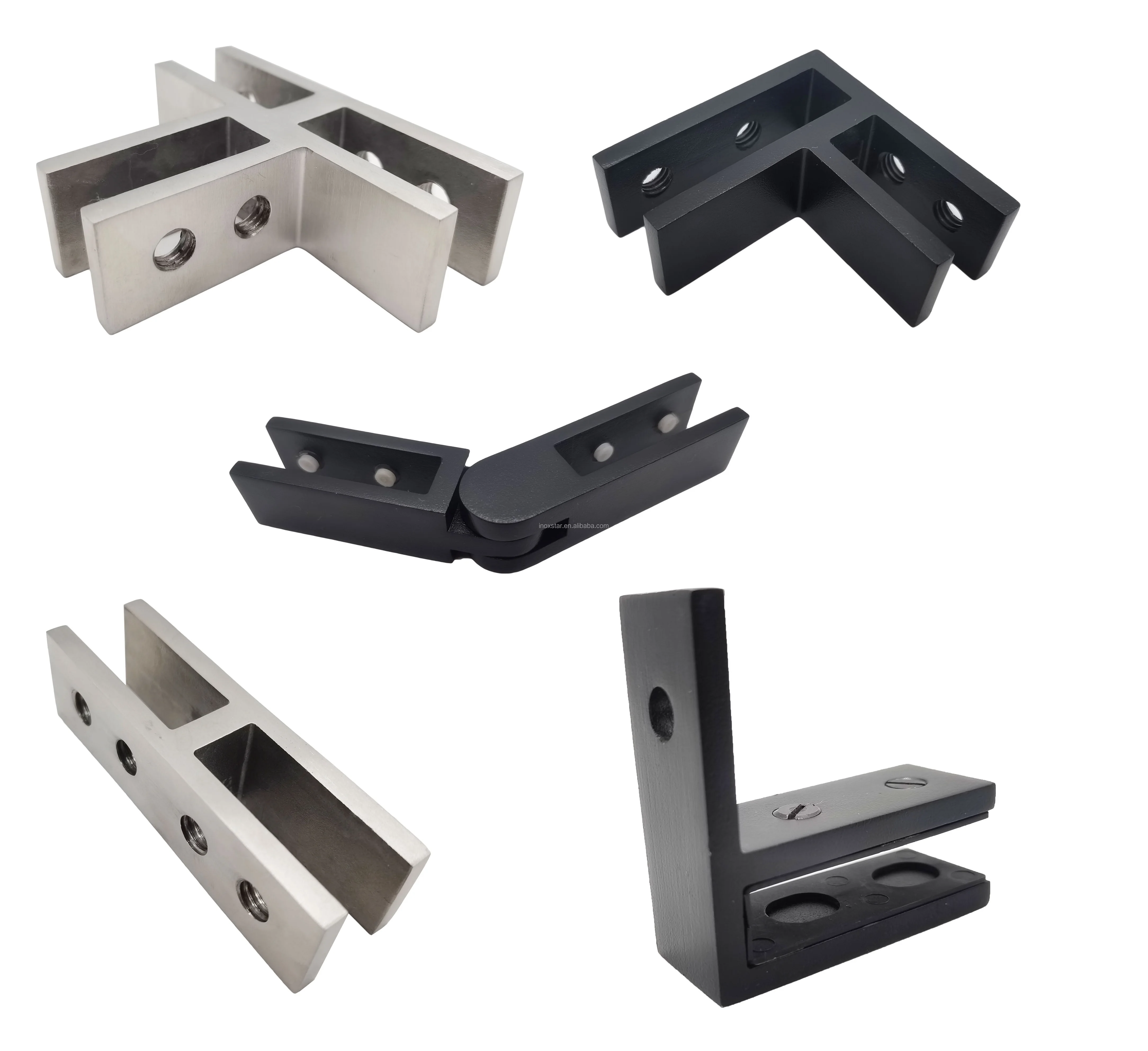 Glass hardware 3 way ss 2205 glass holder 8-12 mm glass clamp