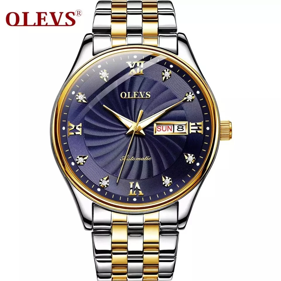 Oem Custom Logo Automatic Men Watch Luxury Water Resistant Stainless Steel Movement Chain Mechanical Wristwatch