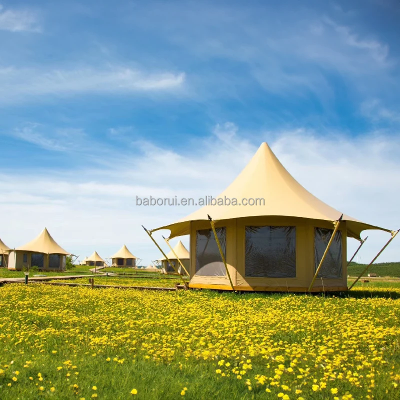 Luxury Commercial PVC Dome Tent 6m Stretch Glamping Winter Tent Waterproof and Fireproof for Camping and Parties