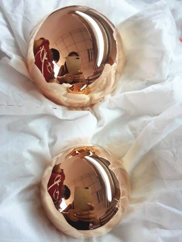 
50mm solid copper ball Fitness Handball Health Exercise Stress Relax 