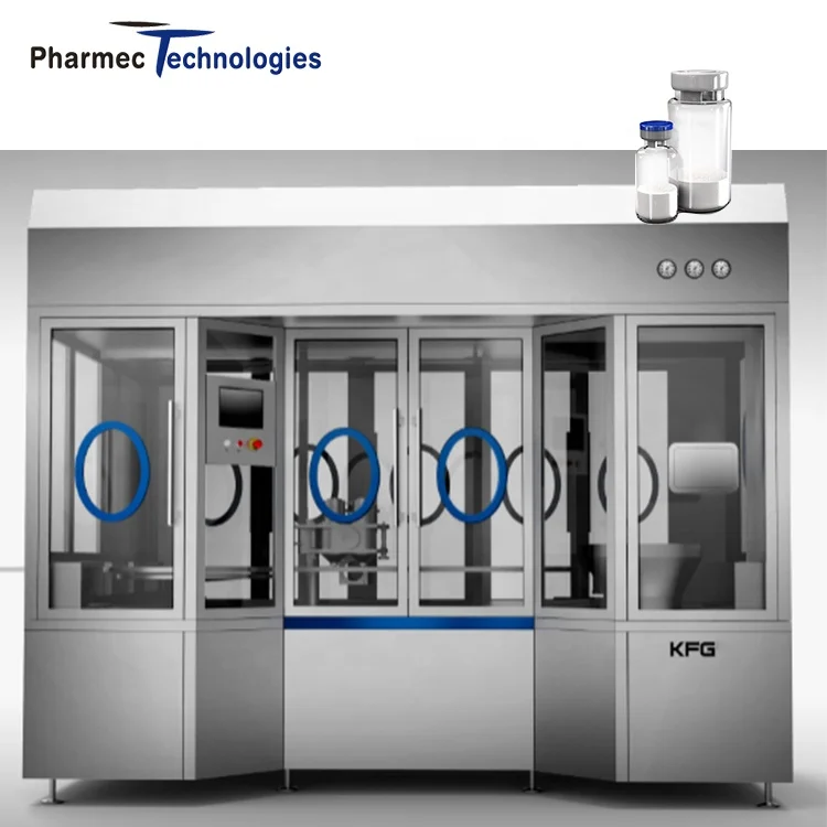 Pharma Powder Auger Filling Machine Injectable Vial Powder Filling Line