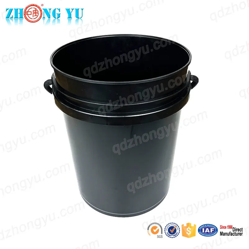 Custom Logo Outdoor Camping 5-Gallon PP Plastic Live Bait Fishing Lure Marine Bucket with Rope Handle round Folding Bucket