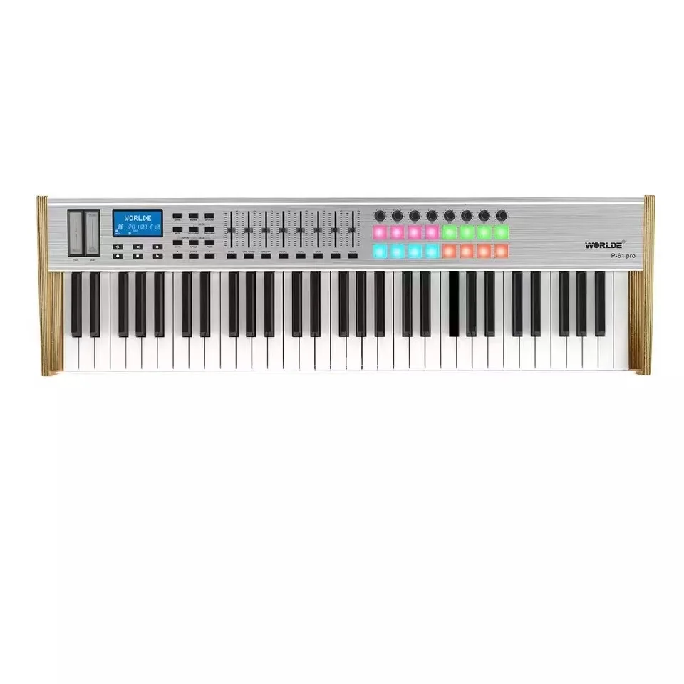 Worlde P-49 P-61 P-88 Pro Midi Keyboard Controller 49 61 88 Keys digital music audio studio piano custom for musical instruments