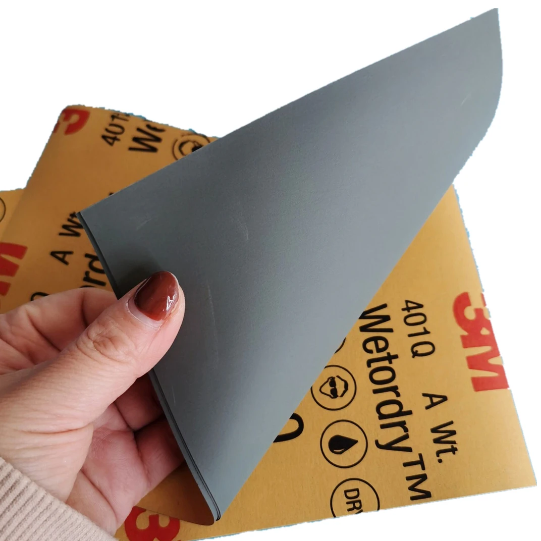 Sharpness Waterproof Water Proof Surface Polishing 3m 401q Abrasive Sand Paper Sheets Grit Sandpaper For All Sanding Work
