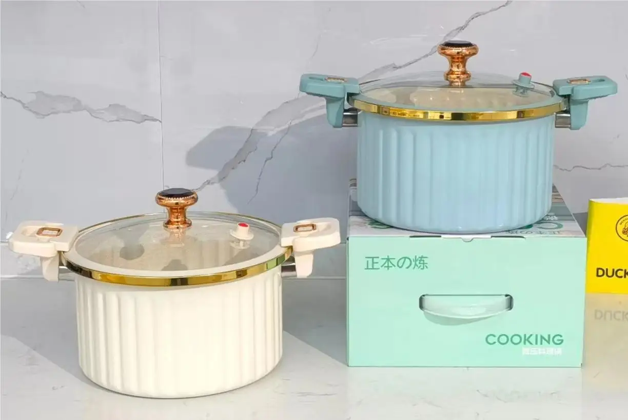 New Type Micro Pressure Cooker Household Large Capacity Non-stick Surface Multi-function Soup Pot Pressure Cooking