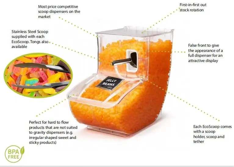 acrylic candy bin
