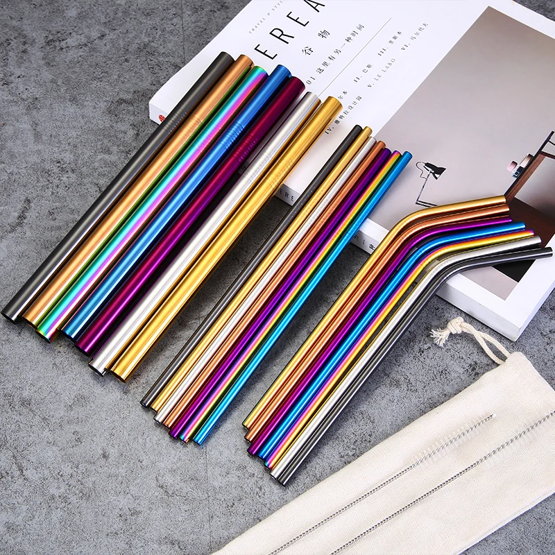 Wholesales Wholesale 20oz Black Rose Gold Silver Custom Portable Stainless Steel Reusable Straw