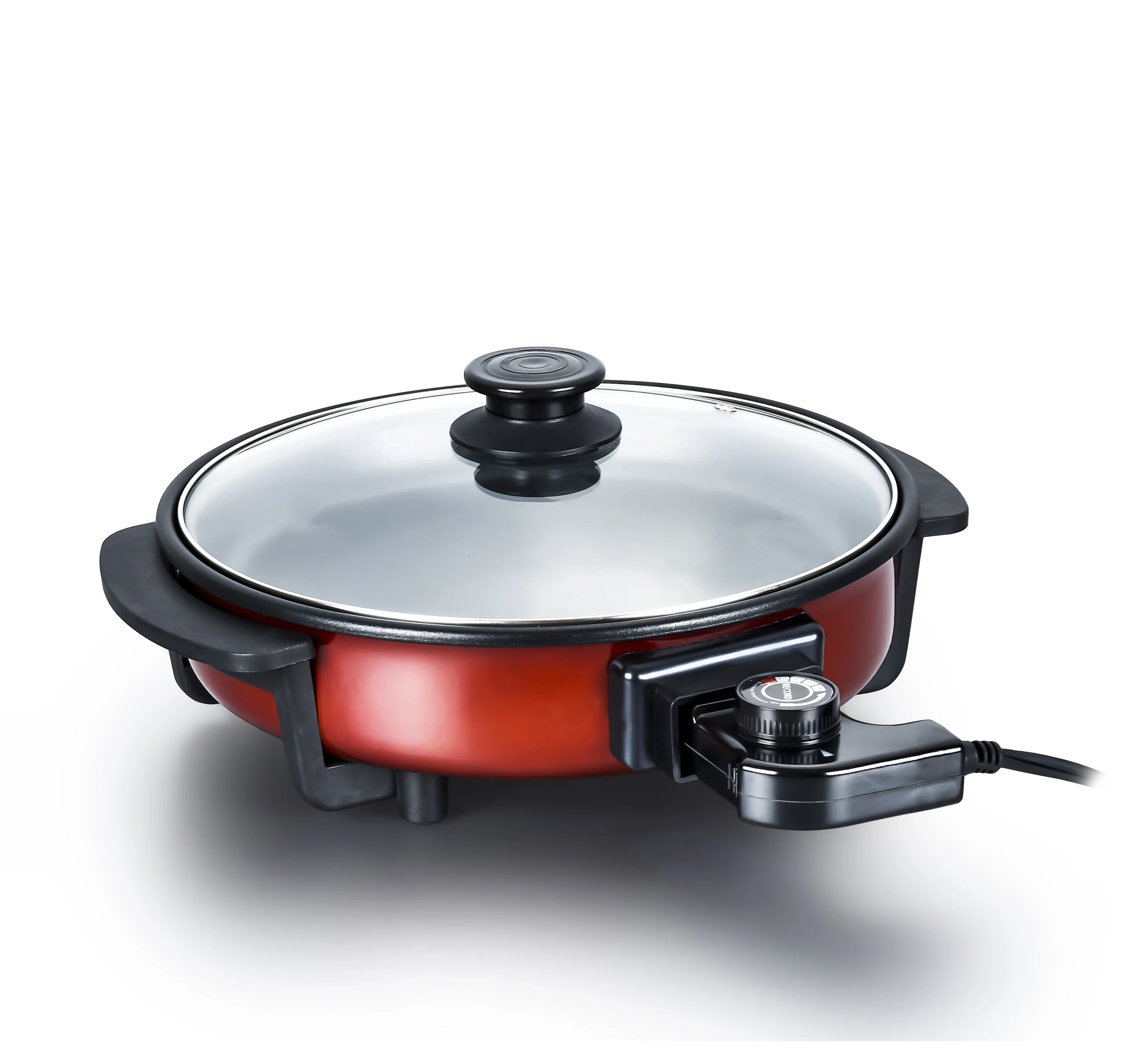 40 см оптовая продажа Многофункциональный бытовой антипригарный алюминиевый круглый Электрический Барбекю глубокая сковорода для пиццы