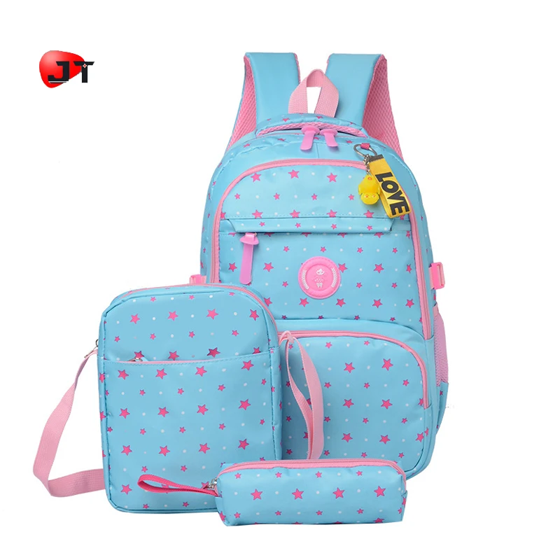 Wholesale Top Quality 3 Pieces Cartoon Girls Children School Backpack Set Kids School Bags For Grades 3-6