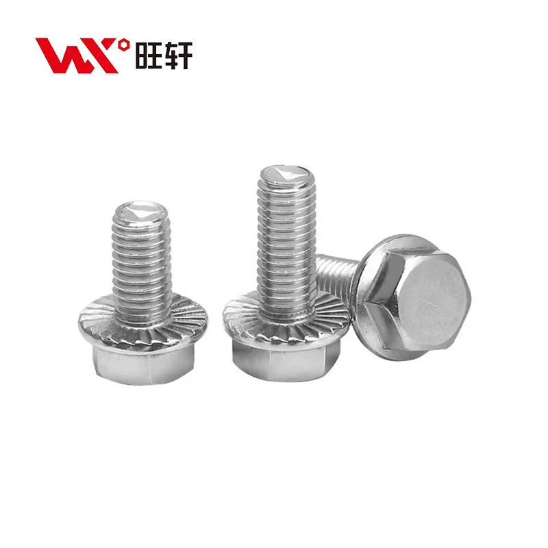 Заводская цена DIN6921serrated класс 10 9 Шестигранная головка крепежные детали m8 25 мм фланцевый болт с шестигранной головкой