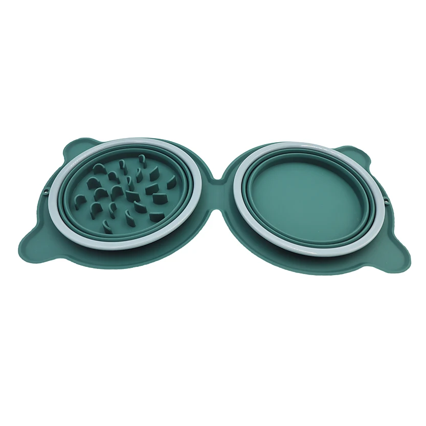 Silicone Collapsible Dog Bowls Water, Portable Travel Pet Food Feeding Bowl