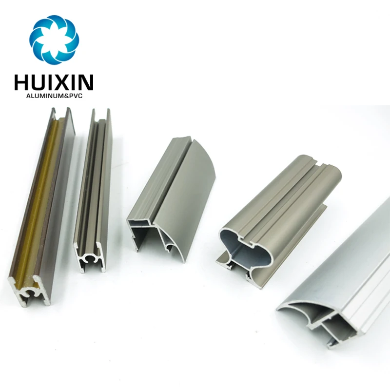 Anodized Silver Aluminum Alloy Extrusion Profile for Closet Wardrobe Door