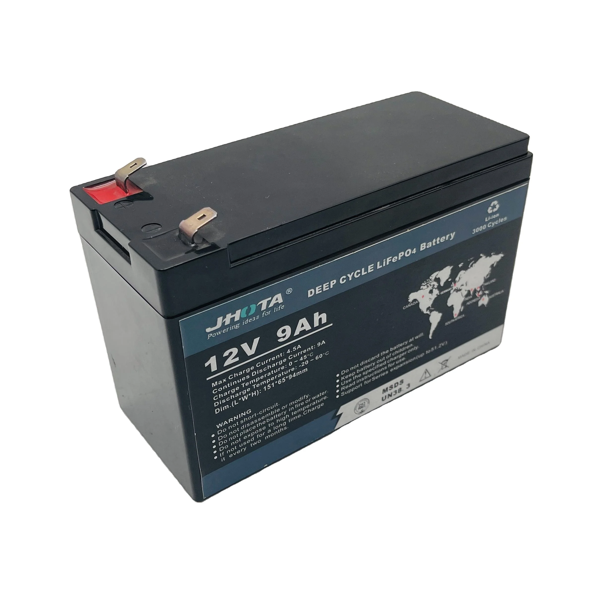 LiFePO4 Deep Cycle Battery Built-In BMS UPS boat solar storage 7ah 9ah 2500 times Cycle Rechargeable Battery