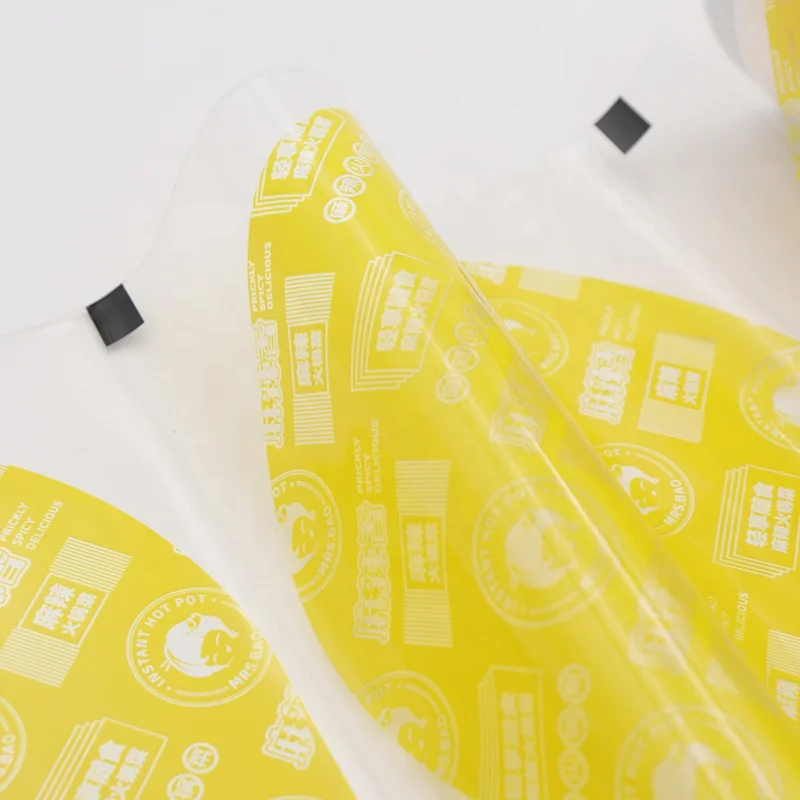 Custom Print Plastic Film Laminated Heat Seal Flexible Food Packaging Material Clear Roll Film Food Grade Packaging