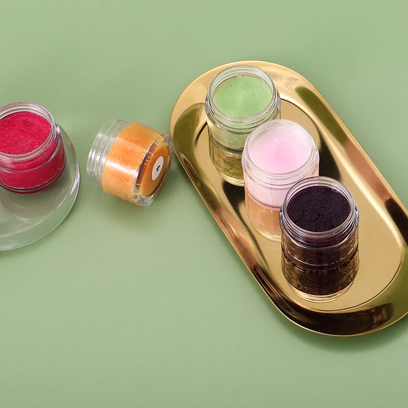 7 colours wholesale vegan custom logo private label container balm set sugar lip scrub