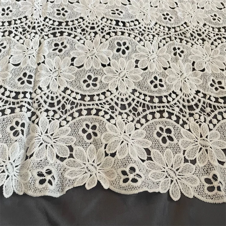 Wholesale Fashion Water Soluble Cheap Lace Fabric Guipure Lace Fabric