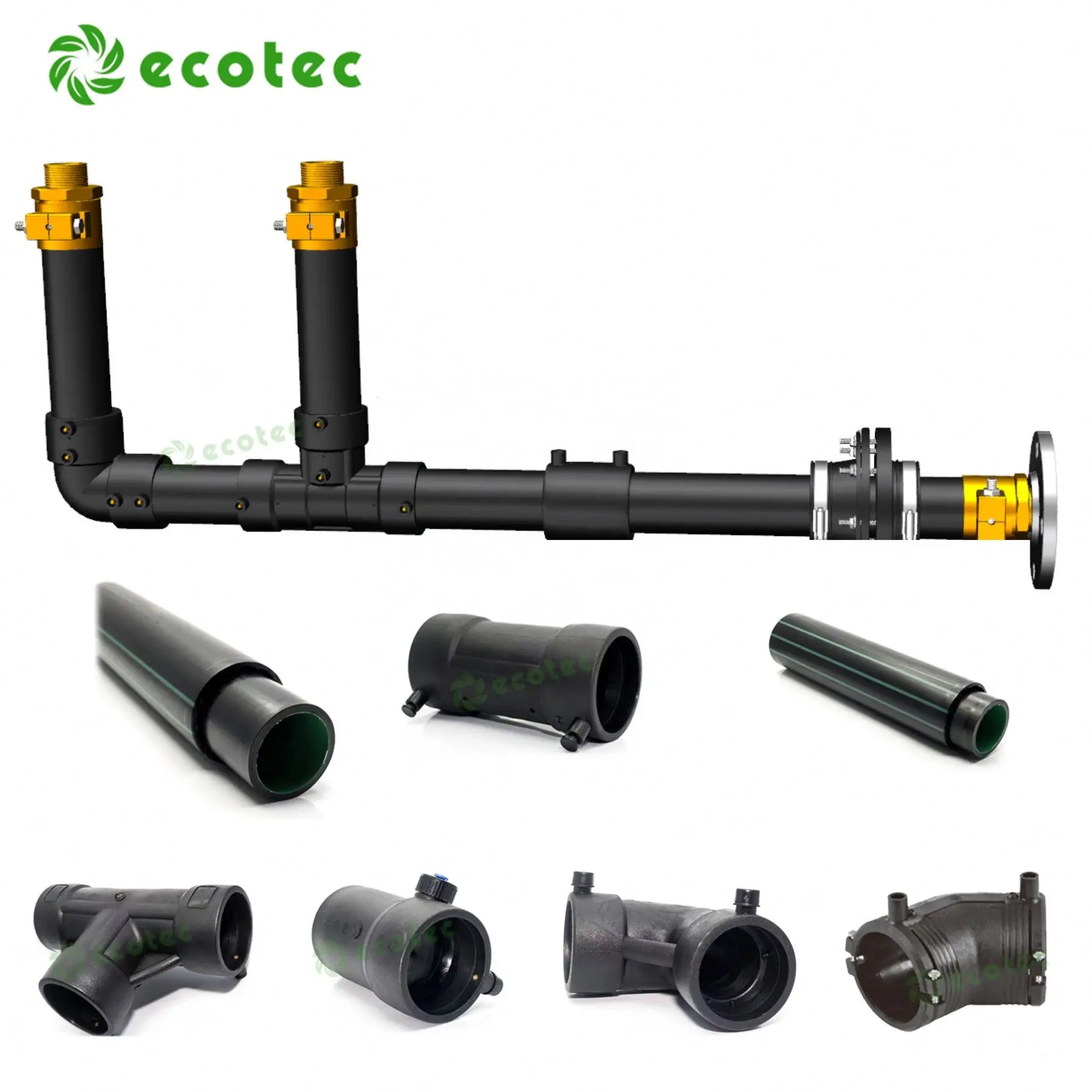 Petrol Filling Station Underground Conductive Double Layer Wall Upp Pipes