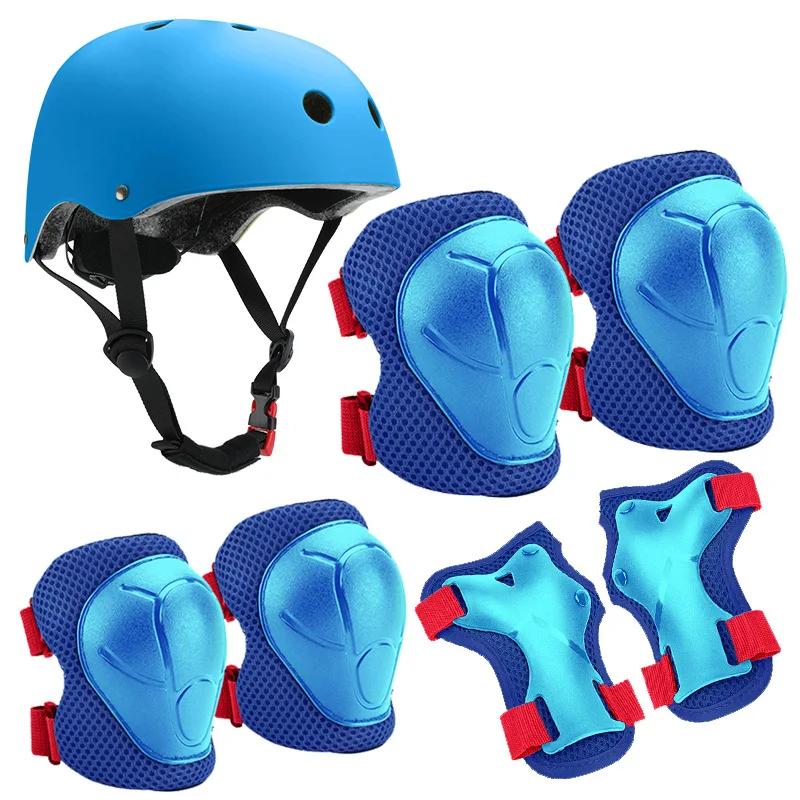 Adjustable Bike Helmet Balance Bike Thickened Roller Skating Protective Gear Knee Elbow Pads Protective kids safety helmet set
