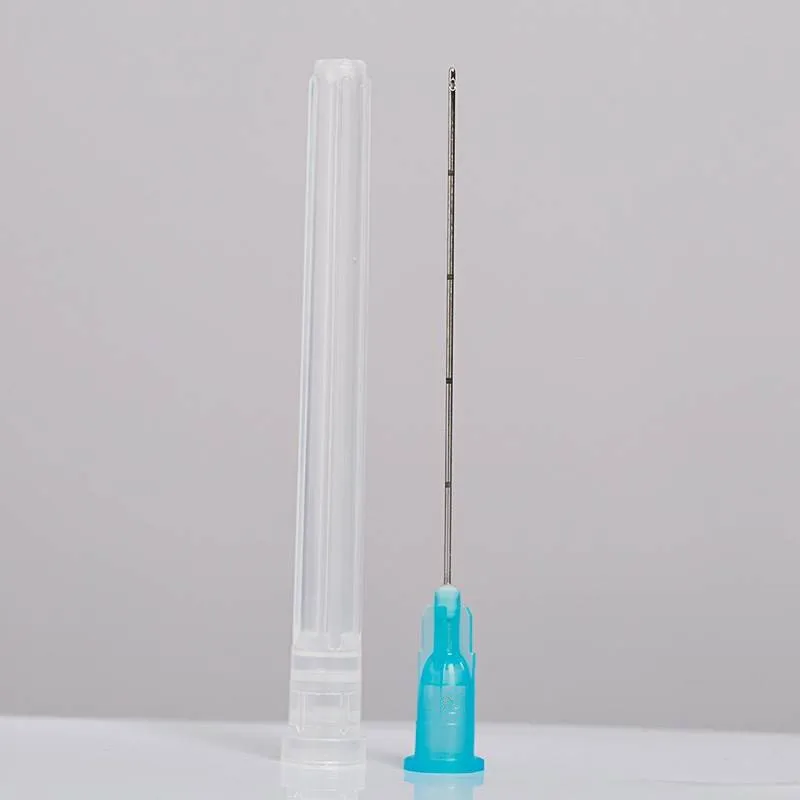 Disposable Dermal Fillers 25G 38mm Blunt Tip Cannula Medical Stainless Steel Sterilized Blunt Micro Cannula