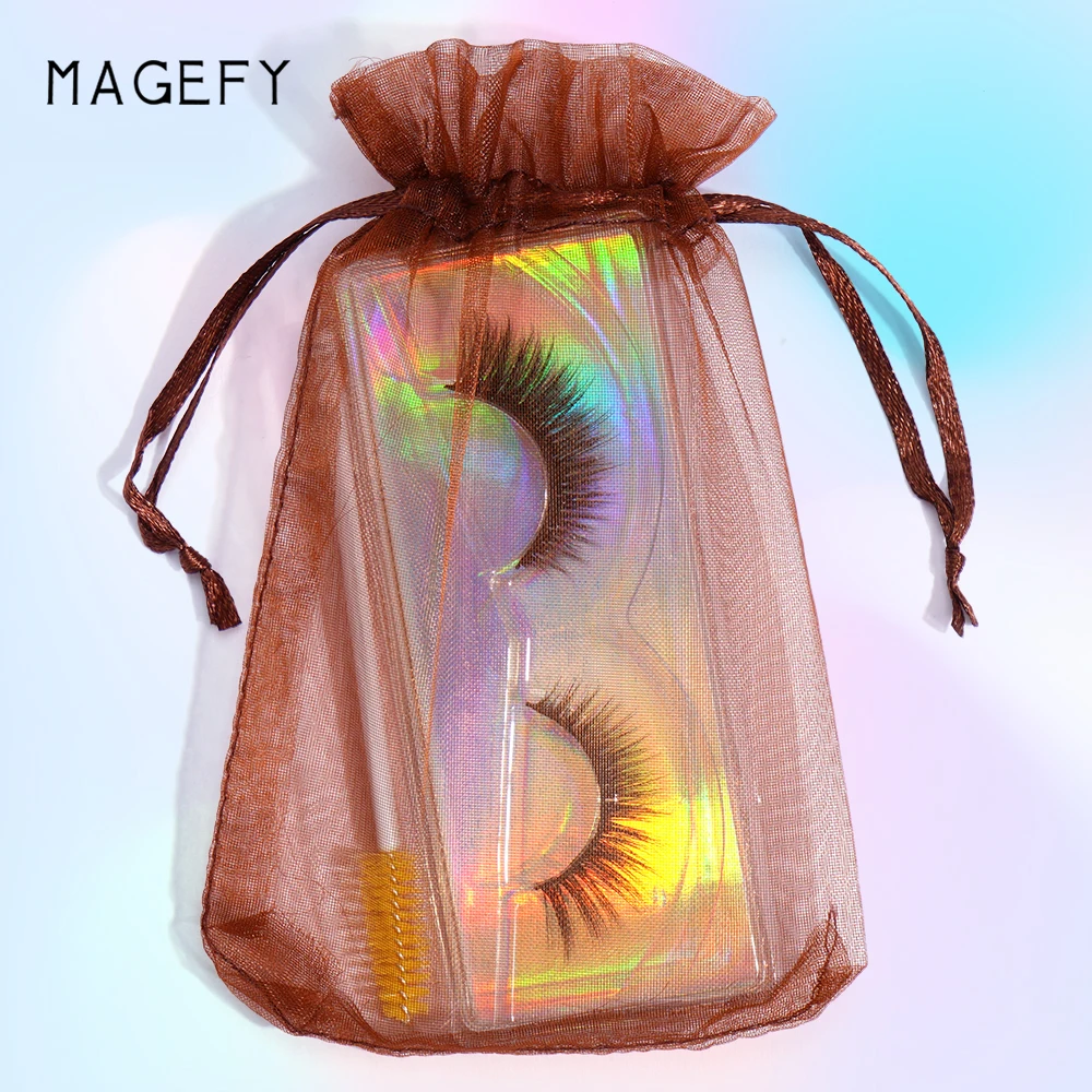 MAGEFY false eyelashes manufacturer wholesale false eyelashes pack with eyelash spoolies