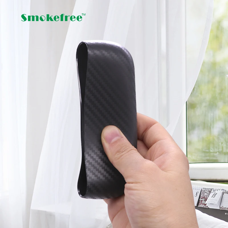
Smokefree New design blue Carbon Fiber Pattern case weaving logo Soft shell for use with IQOS 3.0 