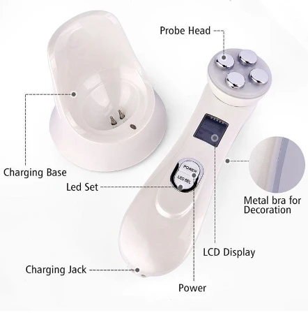 Factory Supply Micro Current Micro Needle Led Light Therapy for Face EMS Device Anti Wrinkles Beauty Equipment