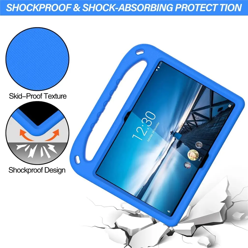Shemax for Lenovo Tab M8 Case,Heavy Duty Shockproof Rugged Cover with Pencil Holder Kickstand Protective CoverTab M8 TB-8505
