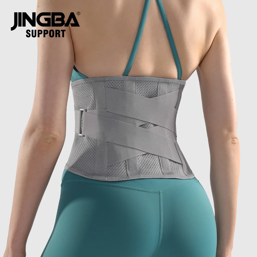 JINGBA Back Brace for Men and Women Back Support Belt Relief Lower Back Pain Breathable Lumbar Waist Support Belt