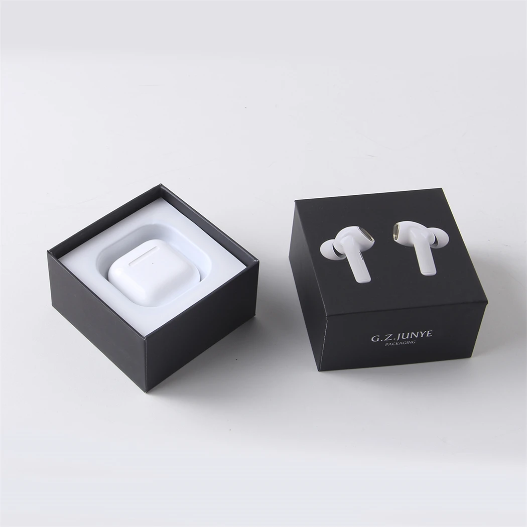 fast ship ready order wholesale junyepackaging print design wireless bluetooth case paper earphones headphones packaging boxes