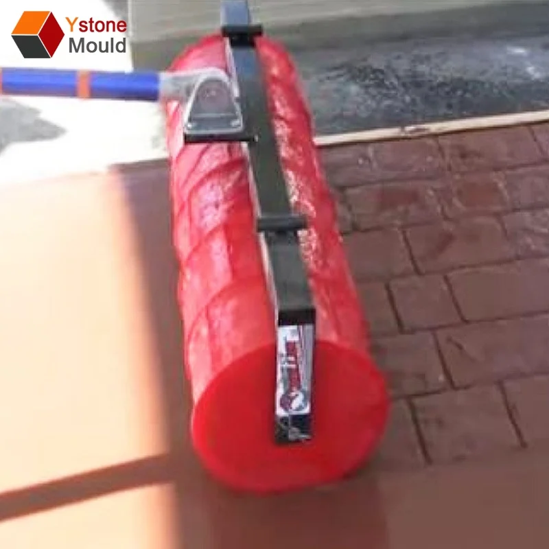 Big Size Brick Design Rubber Custom Roller Stamp Concrete Tool