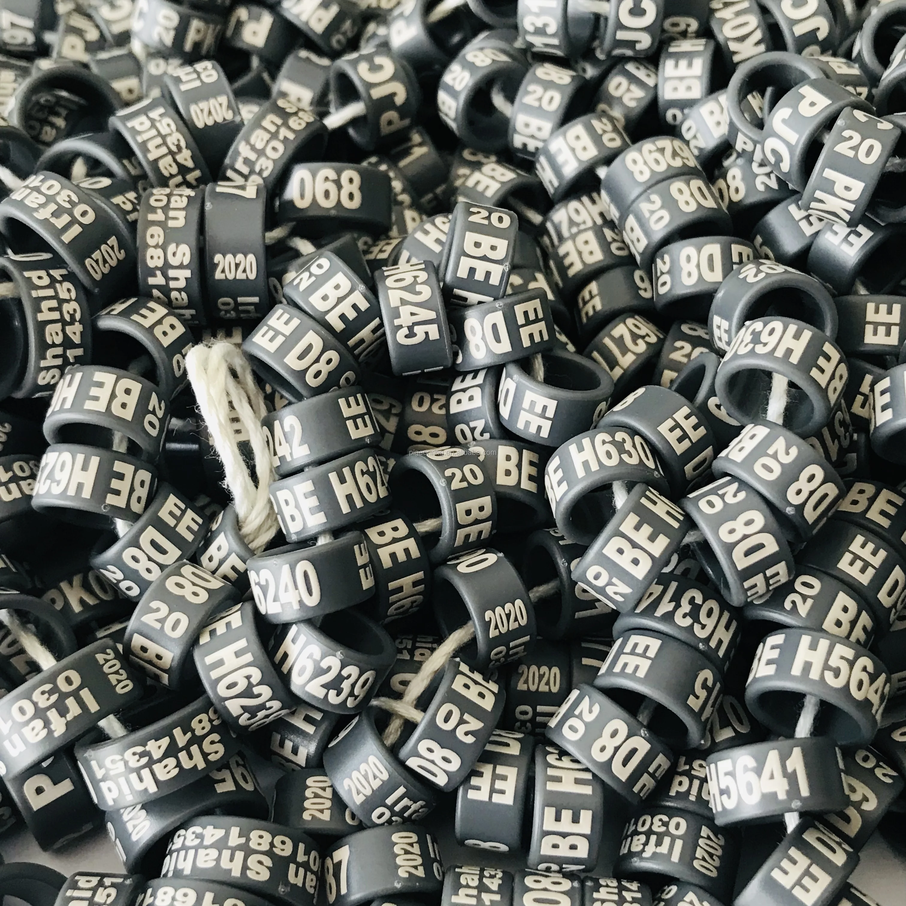 High quality Plastic closed bird bands pigeon rings All sizes All colors poultry leg band chicken rings