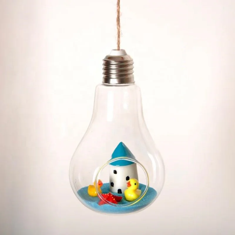 Bulb Shaped Glass Vase with Gold Lid