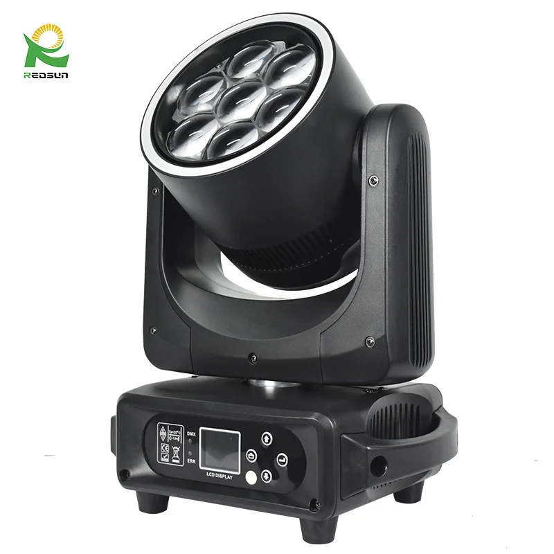 factory price High Brightness 7*40 watts  Mini moving head light  for stage and disco dj party Led Moving Head Light