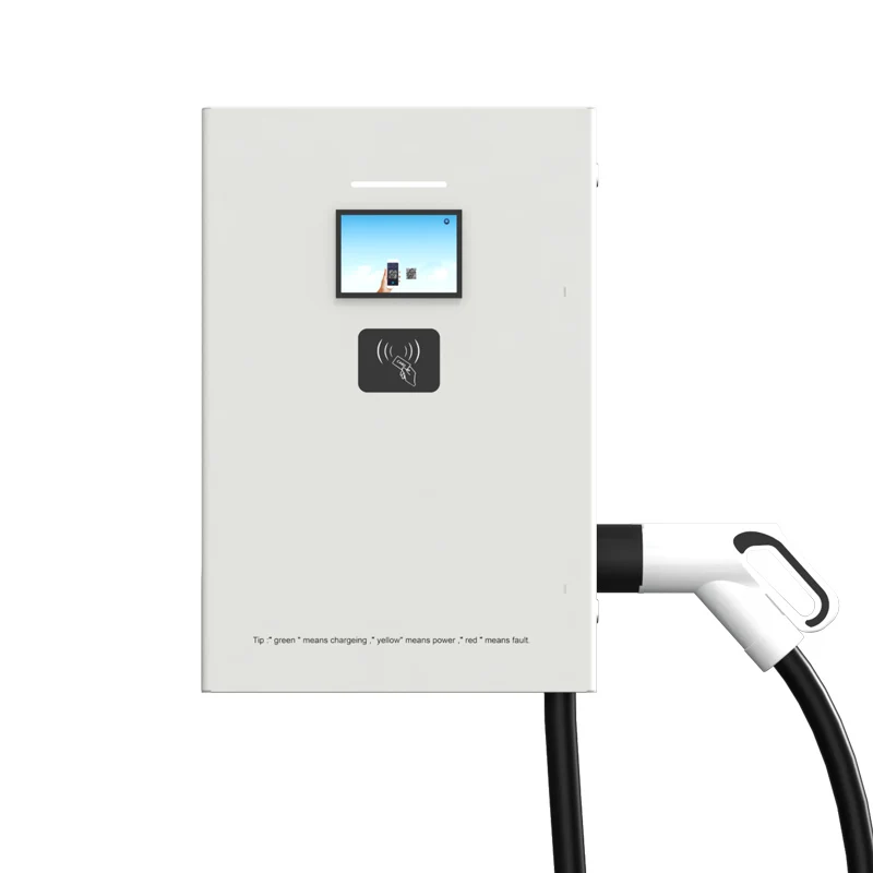 20KW Wallbox Wall-Mounted Type DC Charging Station EV Charger  Car Charger EU Standard CCS2 US CCS1 CHAdeMO OCPP1.6J 4G WIFI