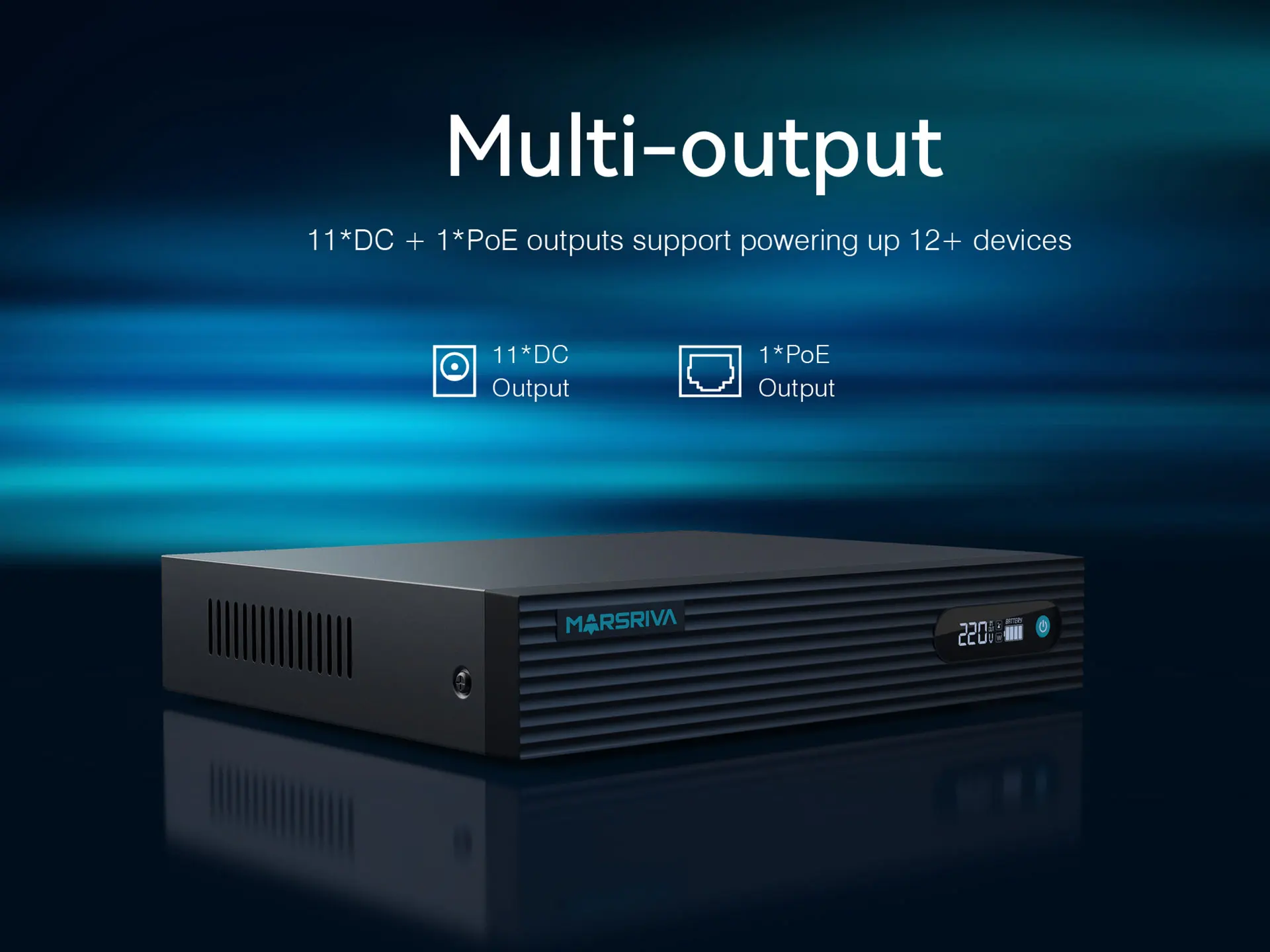 Famous Brand MARSRIVA 24000mAh Online UPS Power Supply 9V 12V 24v 48vwith PoE Mini DC UPS kp7 For Wifi Router