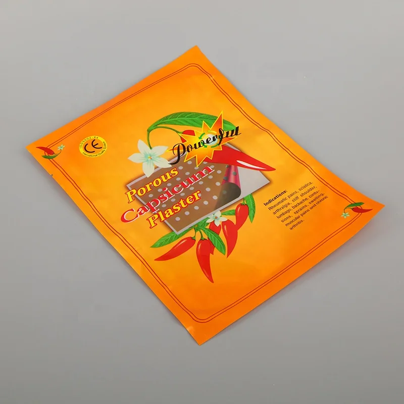 Manufacture of pain relief muscle Chili plaster/ Cotton Perforated Capsicum Plaster/ heat pain relief plaster