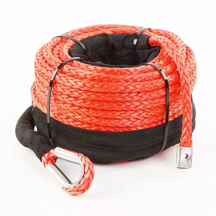 For Sailing SUV ATV Winch Snatch Ring Road Recovery Synthetic Winch Line Cable Rope