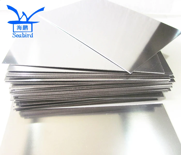 Bright Nitinol Shape Memory Alloy Plate/Sheet