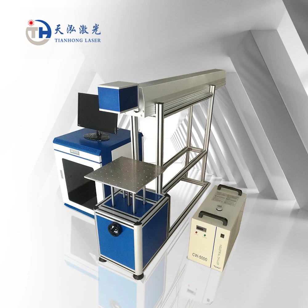 Cheap Price 100w Co2 Galvo Glass Tube Laser Marking Machine with computer