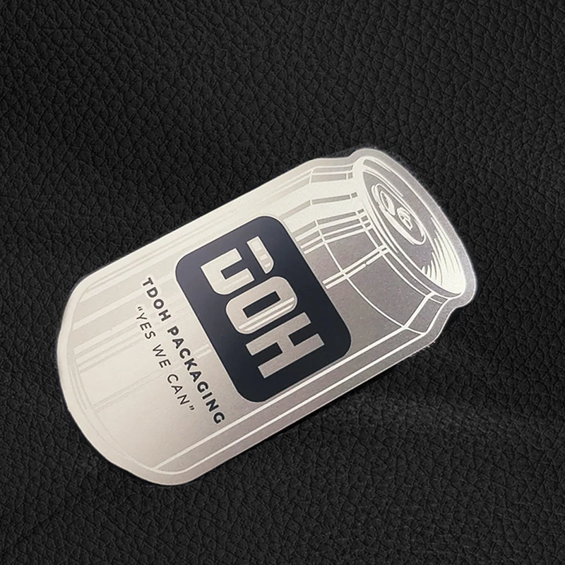 Оптовая Продажа с лазерной резкой гравировкой металлическая визитная карточка из нержавеющей стали пустая кодом QR