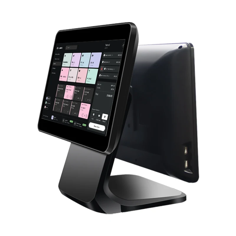 15.6 inch and 13.3 inch dual screen cash register POS AIO with touch screen