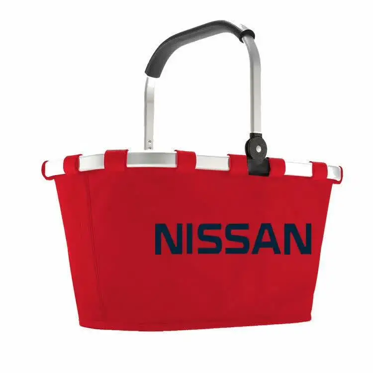 
Leakproof Collapsible Portable Beach Insulated Cooler Bag Waterproof Shopping Grocery Basket Tote Bag Thermal Picnic Basket 