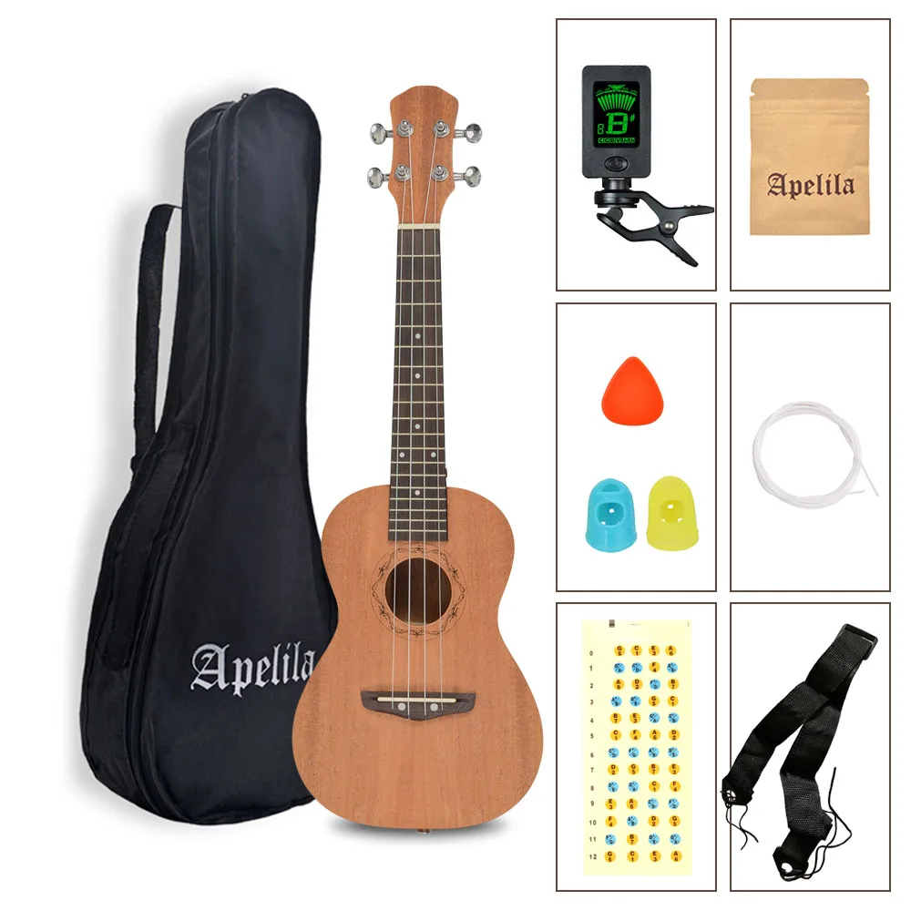 Free shipping for district 6 area from US within 24hours hot sale high quality good looking musical instrument ukulele