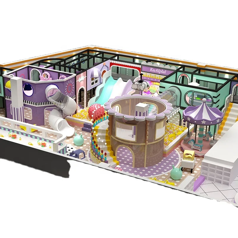 Business Custom Kids Naughty Castle Soft Play Set Amusement Park Play Center Children Game Playhouse Plastic Indoor Playground