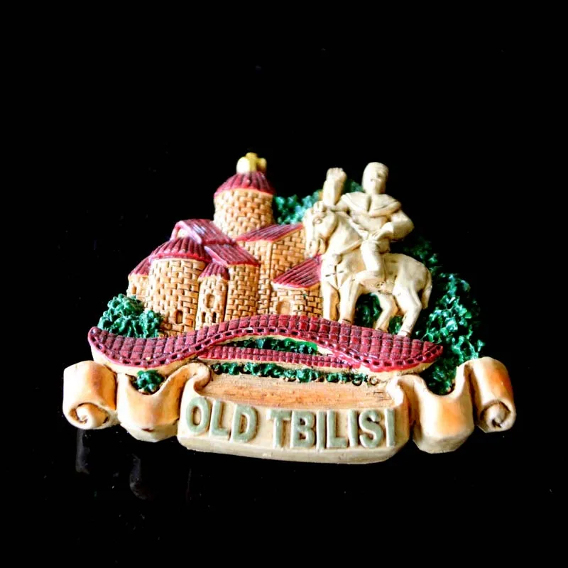 Оптовая продажа индивидуальный дизайн Atlanta Tbilisi Georgia туристический сувенир ручной работы полимерный магнит на холодильник