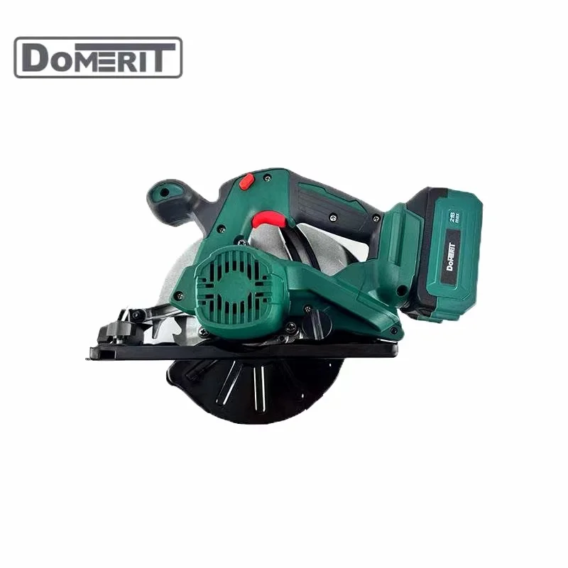 hot selling  DoMERIT  21V cordless circular saw DISC 185 mm with Li-ion  Battery  for wood cutter 4500Rpm