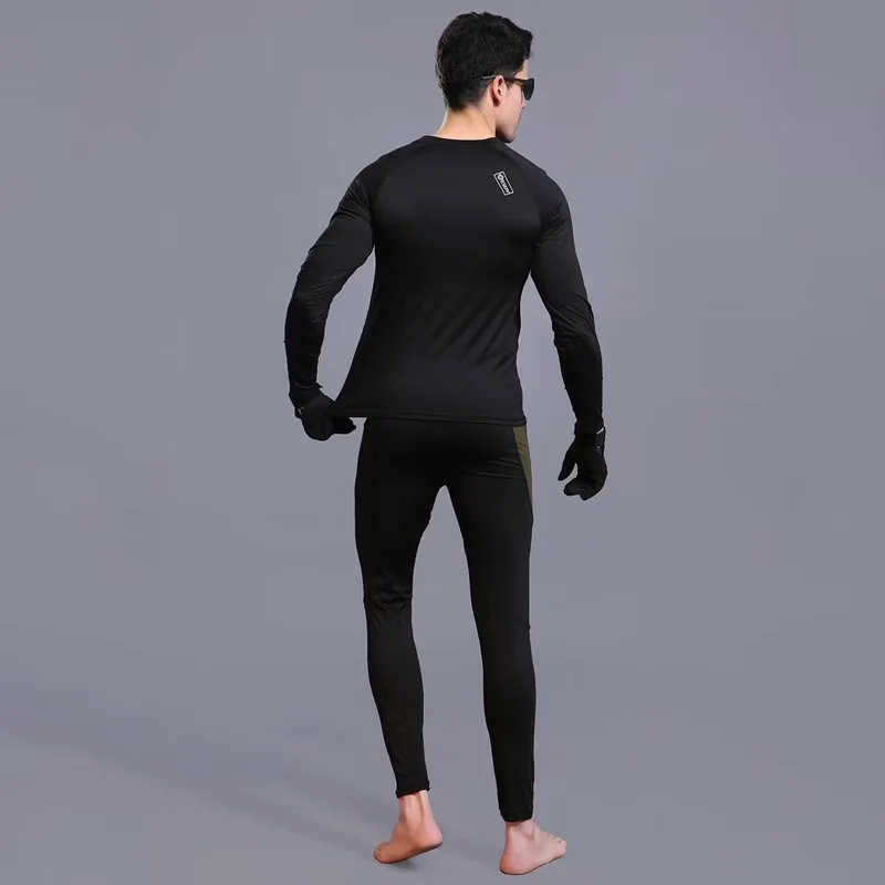 Good quality 4-Colors outdoor tactical warm underwear set unisex sports  thermal underwear